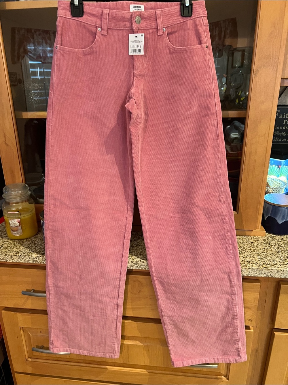 Cotton On Rose Pink Corduroy Relaxed Men’s Jeans